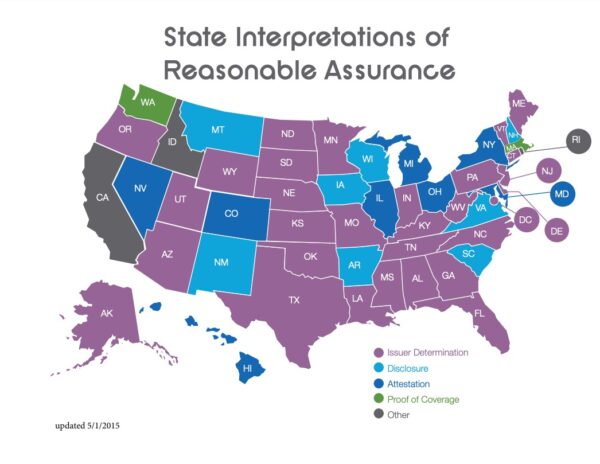 Infographic: State Interpretations of Reasonable Assurance