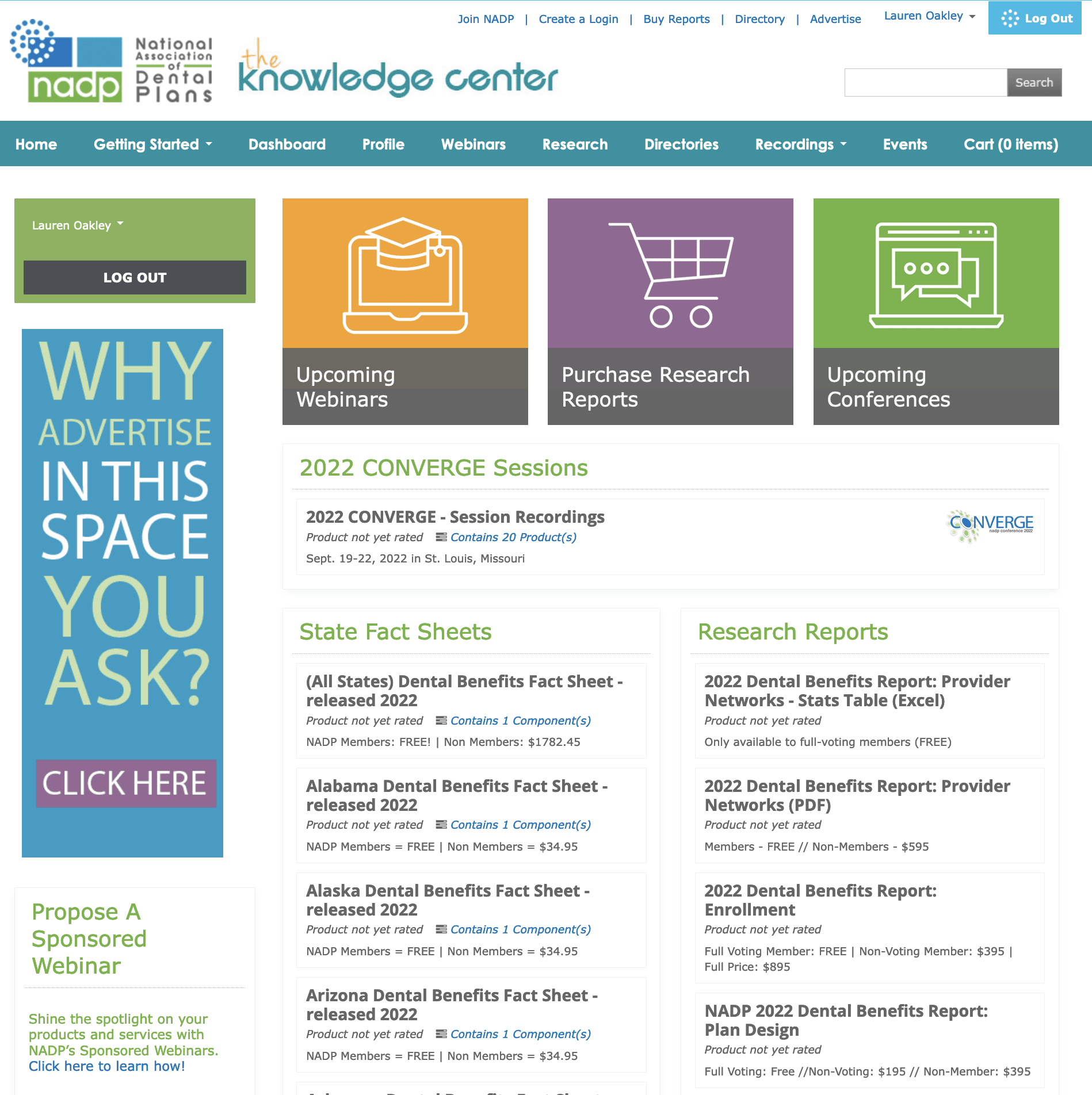 Knowledge Center screenshot